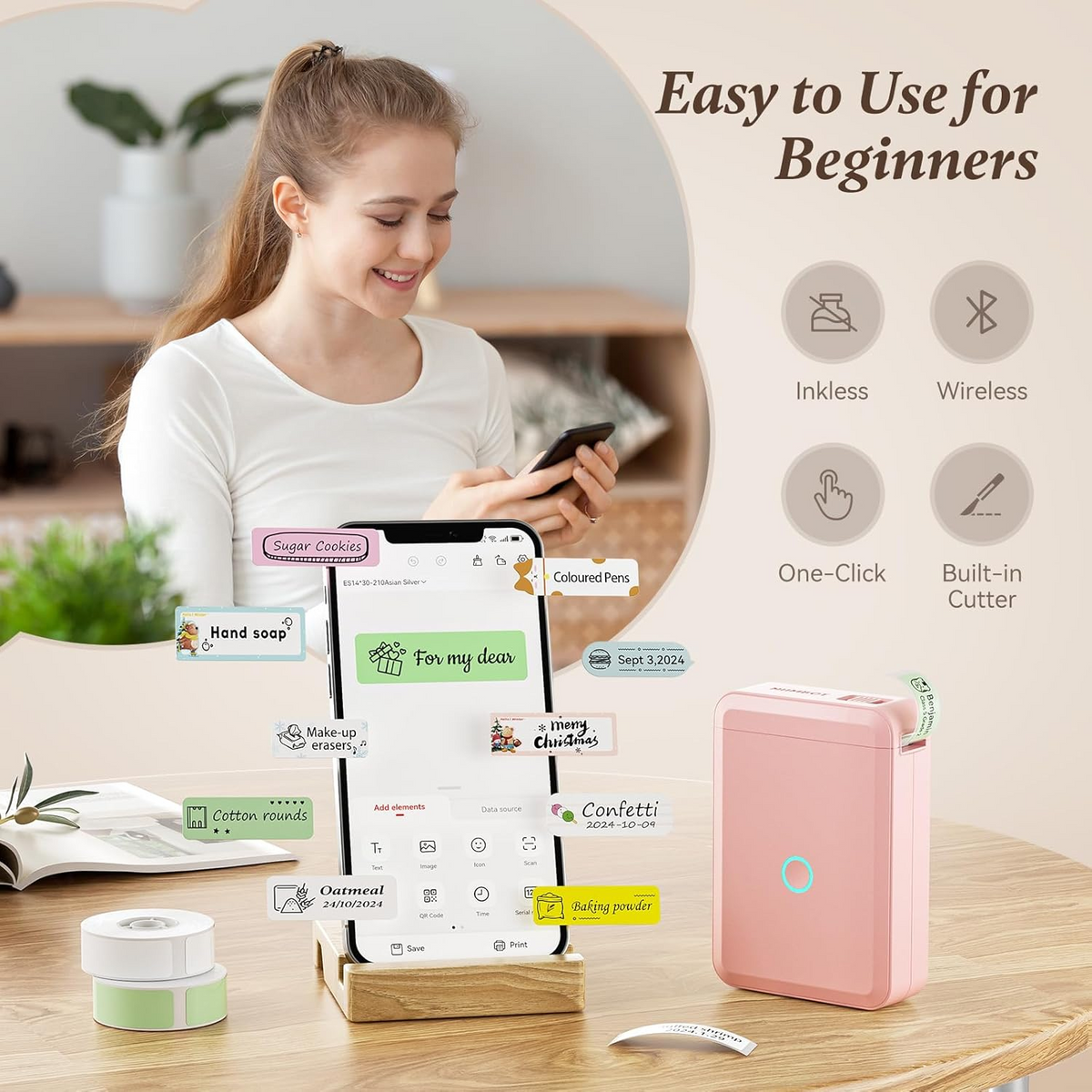 Kanke:D110  Portable Thermal Printer